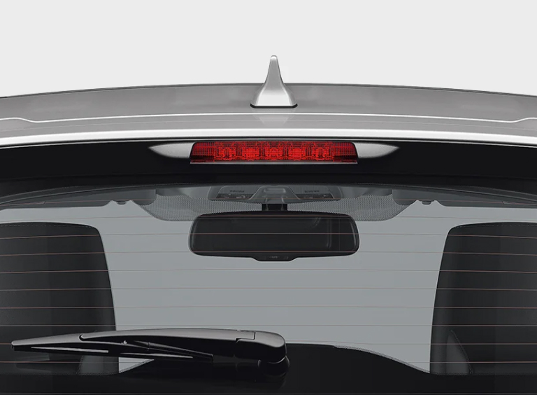 Rear Upper Spoiler with LED High Mount Stop Lamp